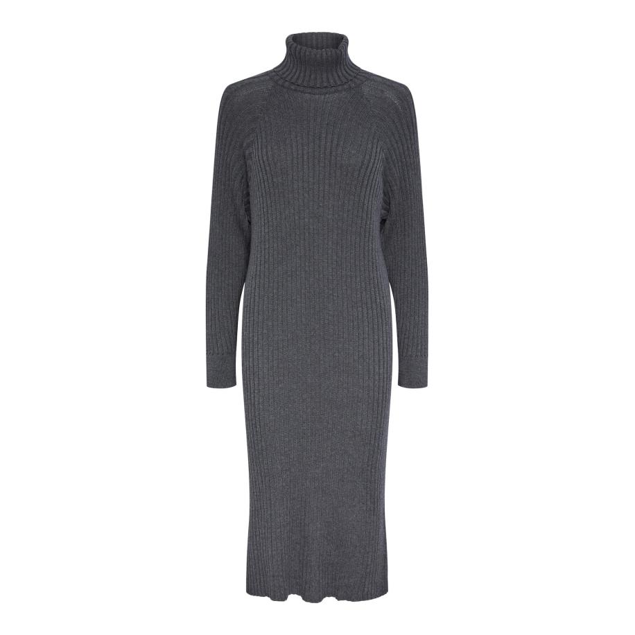 YAS YAS Gebreide jurk Mavi donkergrijs -