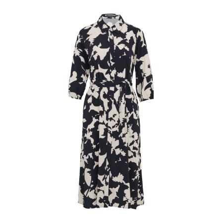 Comma COMMA Blousejurk lichtbeige / zwart