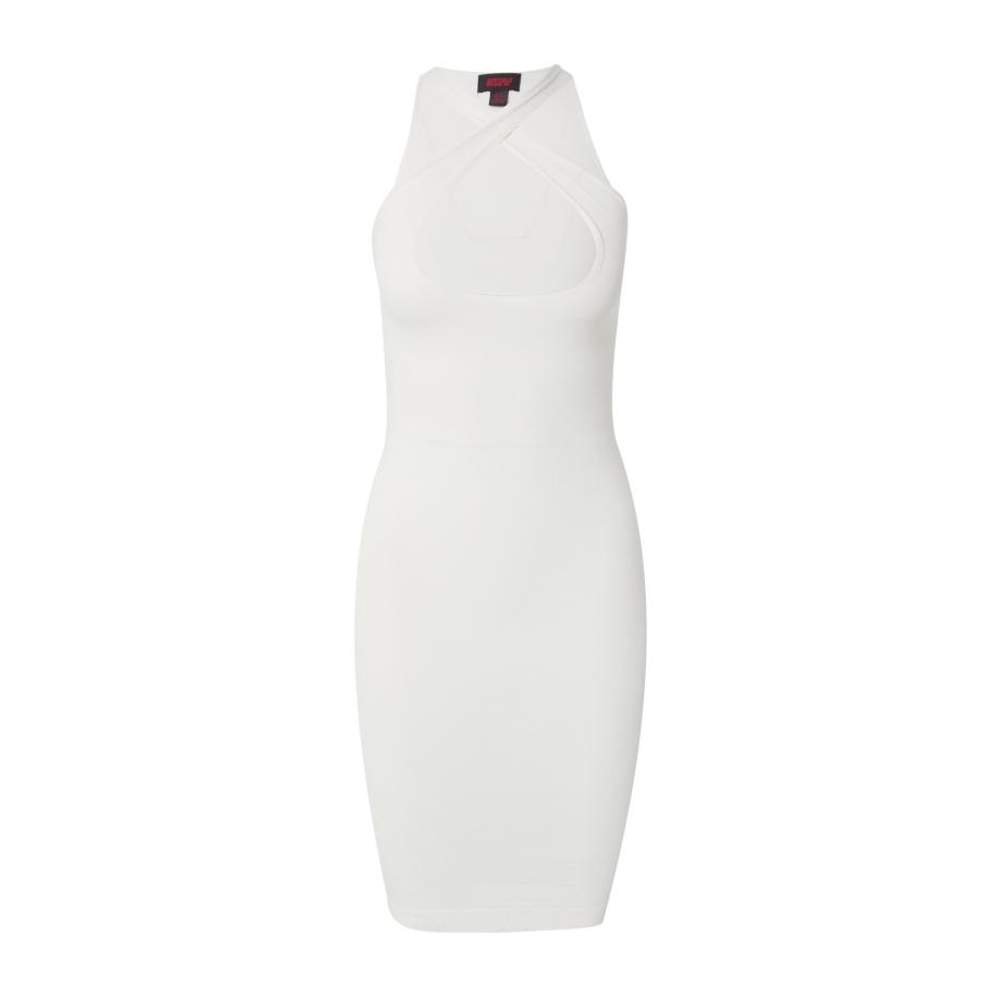 Misspap Misspap Gebreide jurk beige -