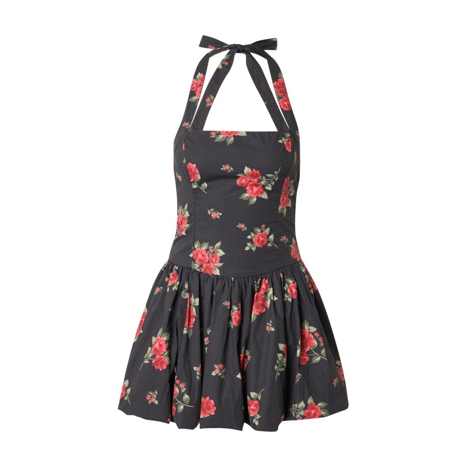 Hollister HOLLISTER Jurk groen / rood / zwart -