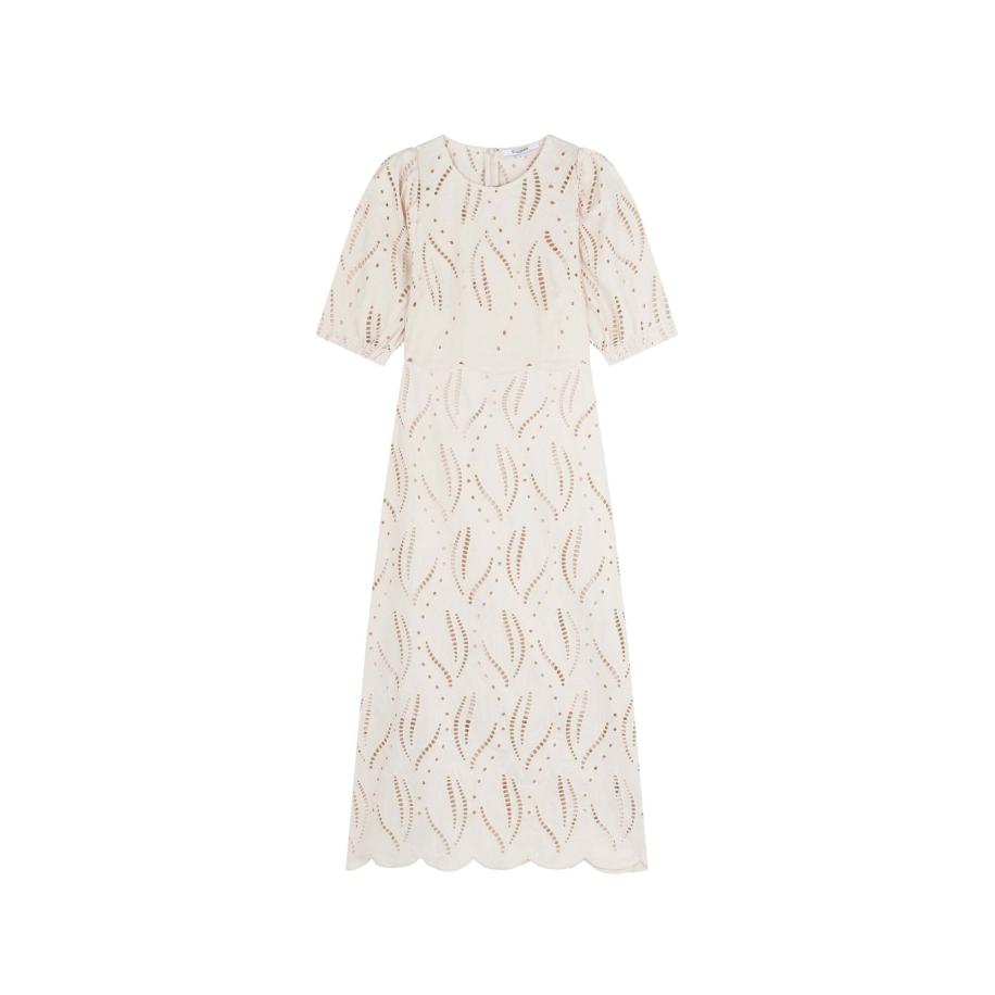 ScalperS Scalpers Jurk beige / wit -