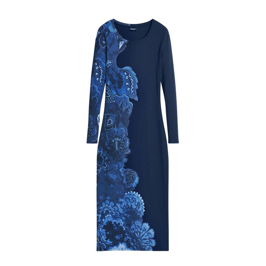 Desigual Desigual Jurk blauw / donkerblauw / wit -