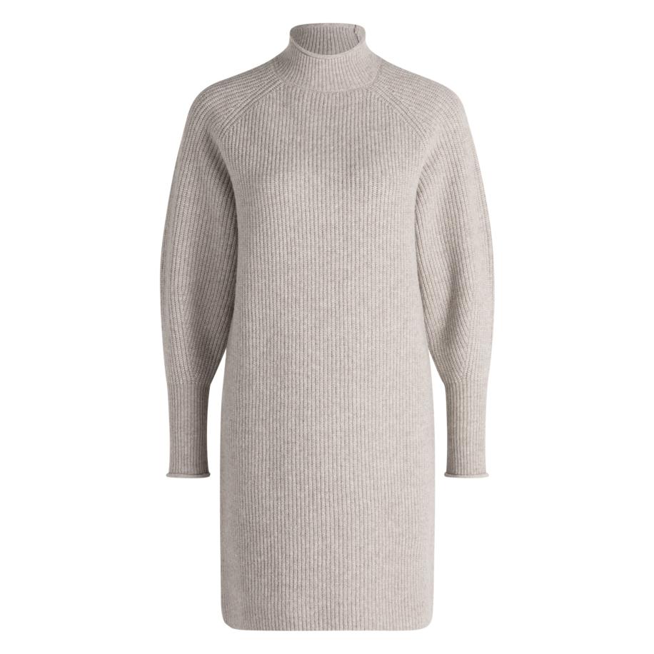 Zero zero Jurk beige gemêleerd -