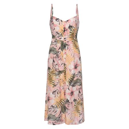 Lascana LASCANA Jurk lichtgroen / oranje / lichtroze