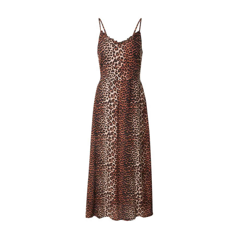 Pieces PIECES Jurk PCNYA donkerbeige / bruin / zwart -