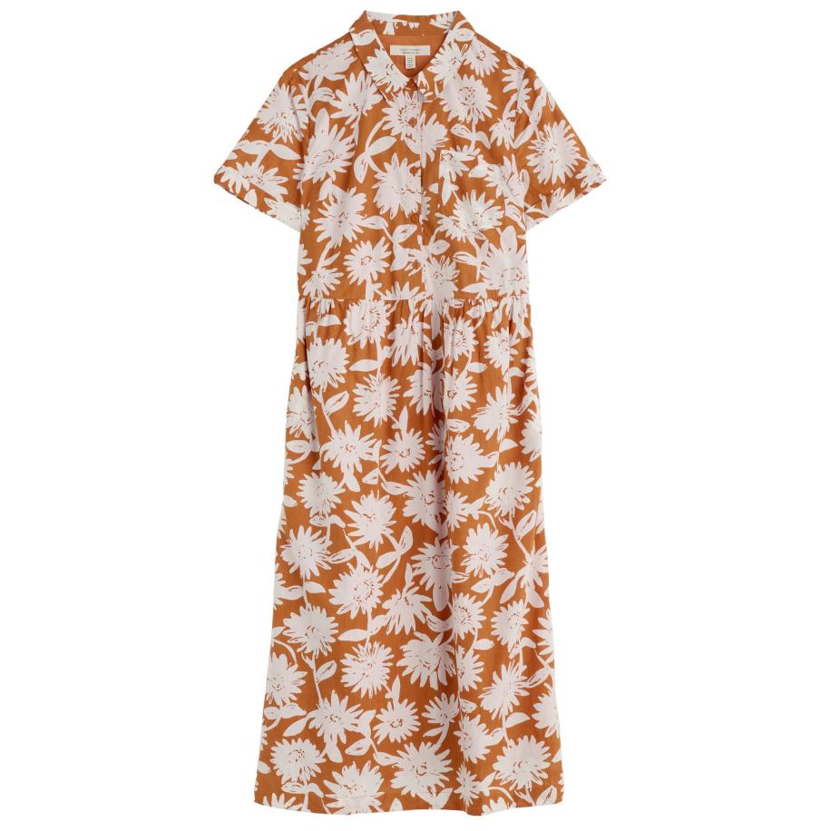 Seasalt Cornwall Seasalt Cornwall Jurk Fleet geel / wit -