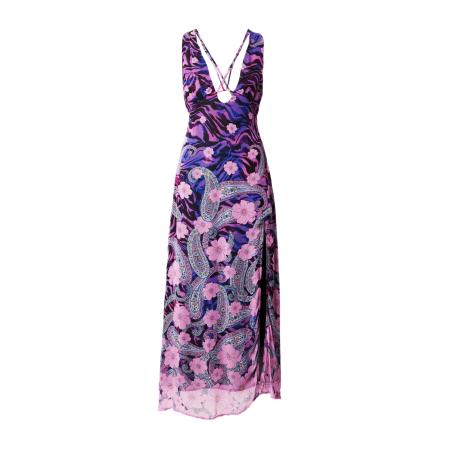 Nasty Gal Nasty Gal Jurk blauw / lila / lichtlila / zwart