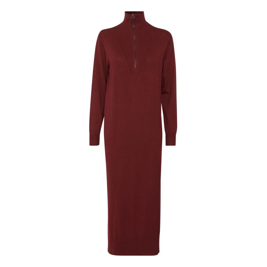 PULZ PULZ Jeans Gebreide jurk SARA rood -