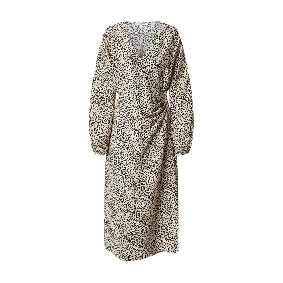 EDITED EDITED Jurk Grete beige / zwart -