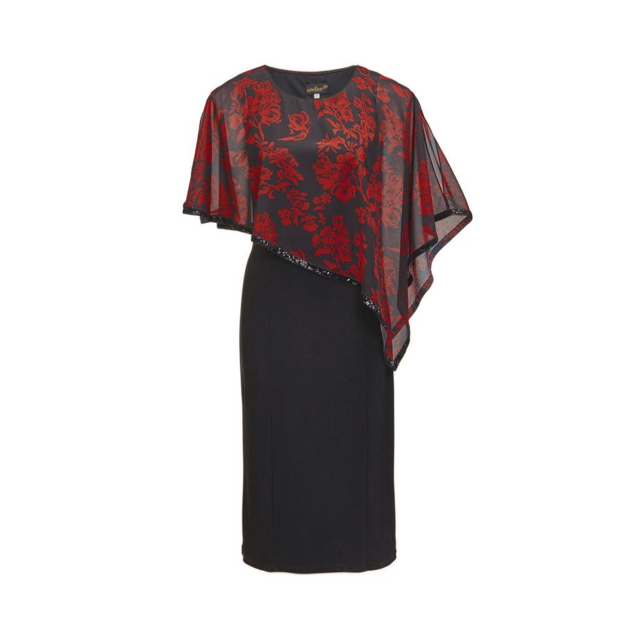 Goldner Goldner Jurk rood / zwart -