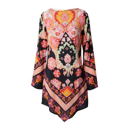 Nasty Gal Nasty Gal Jurk lichtgroen / pink / rood / zwart