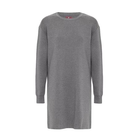 Williot Williot Gebreide jurk donkergrijs
