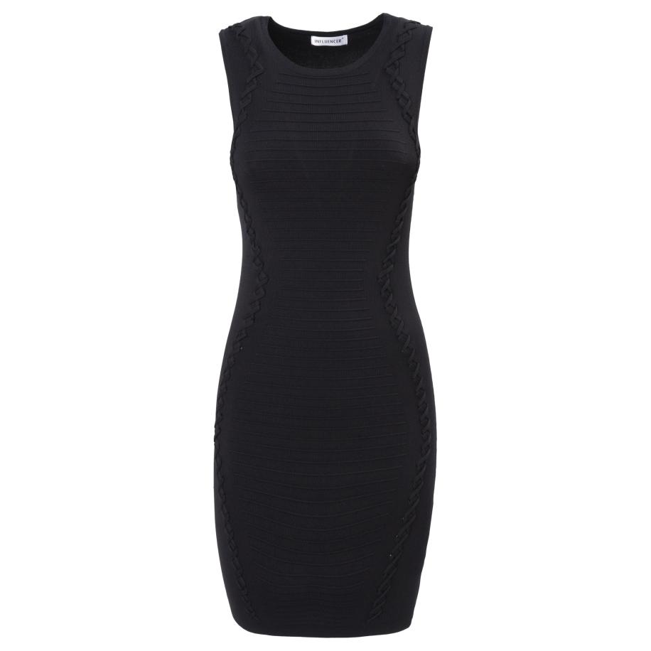 Influencer Influencer Jurk zwart -