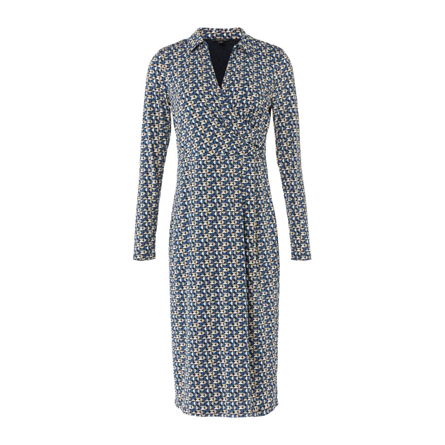 Comma COMMA Jurk navy -