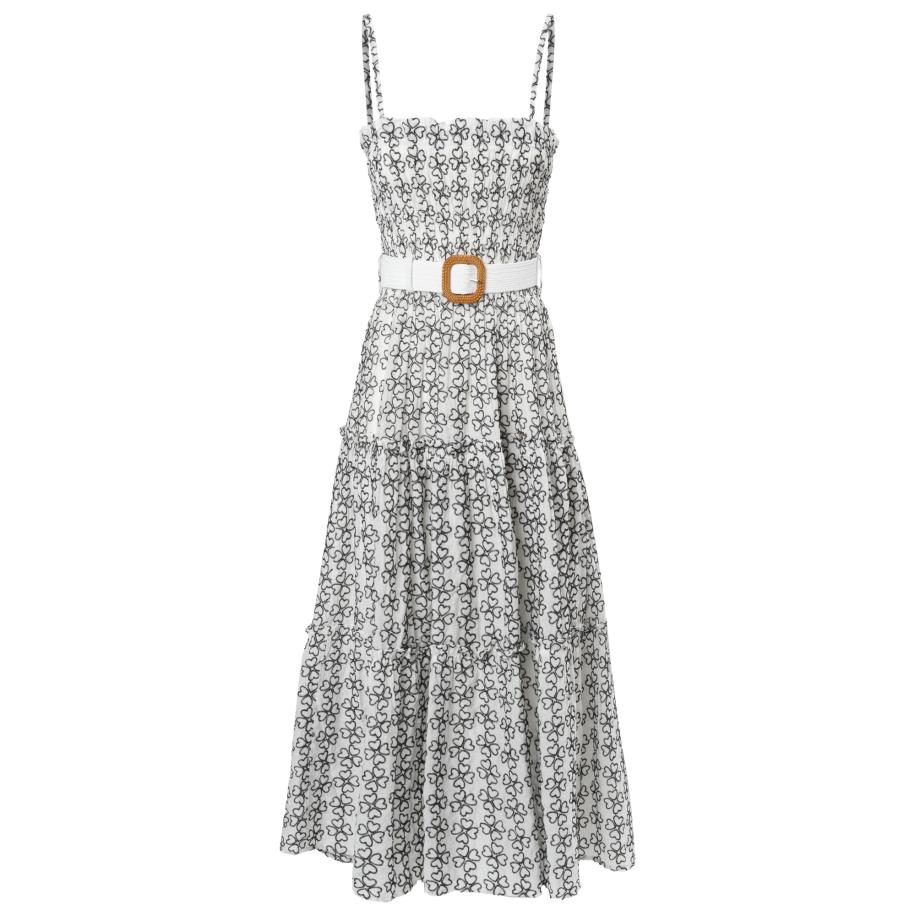 Influencer Influencer Jurk zwart / wit -