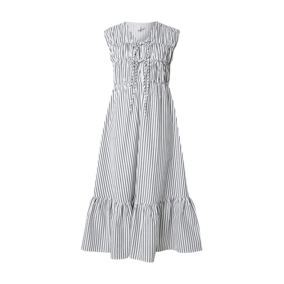 YAS Jurk YASEBBA zwart / wit Zwart