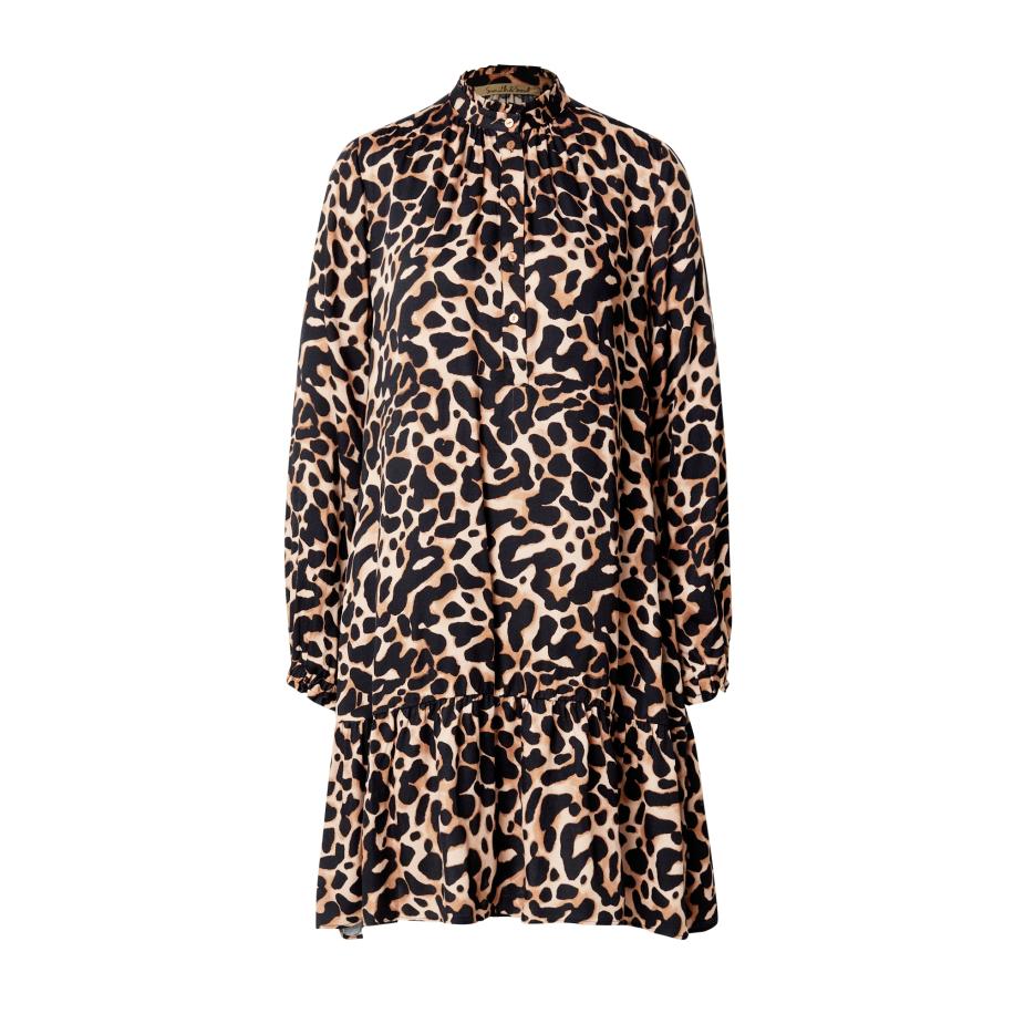 Smith & Soul Smith&Soul Jurk crème / brokaat / zwart -