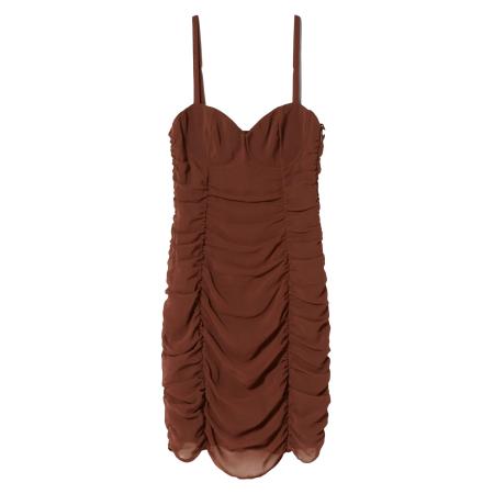 Bershka Jurk chocoladebruin