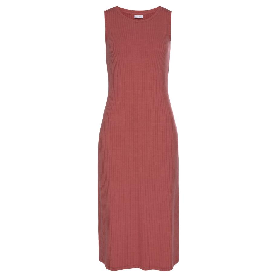 Lascana LASCANA Jurk roestrood -