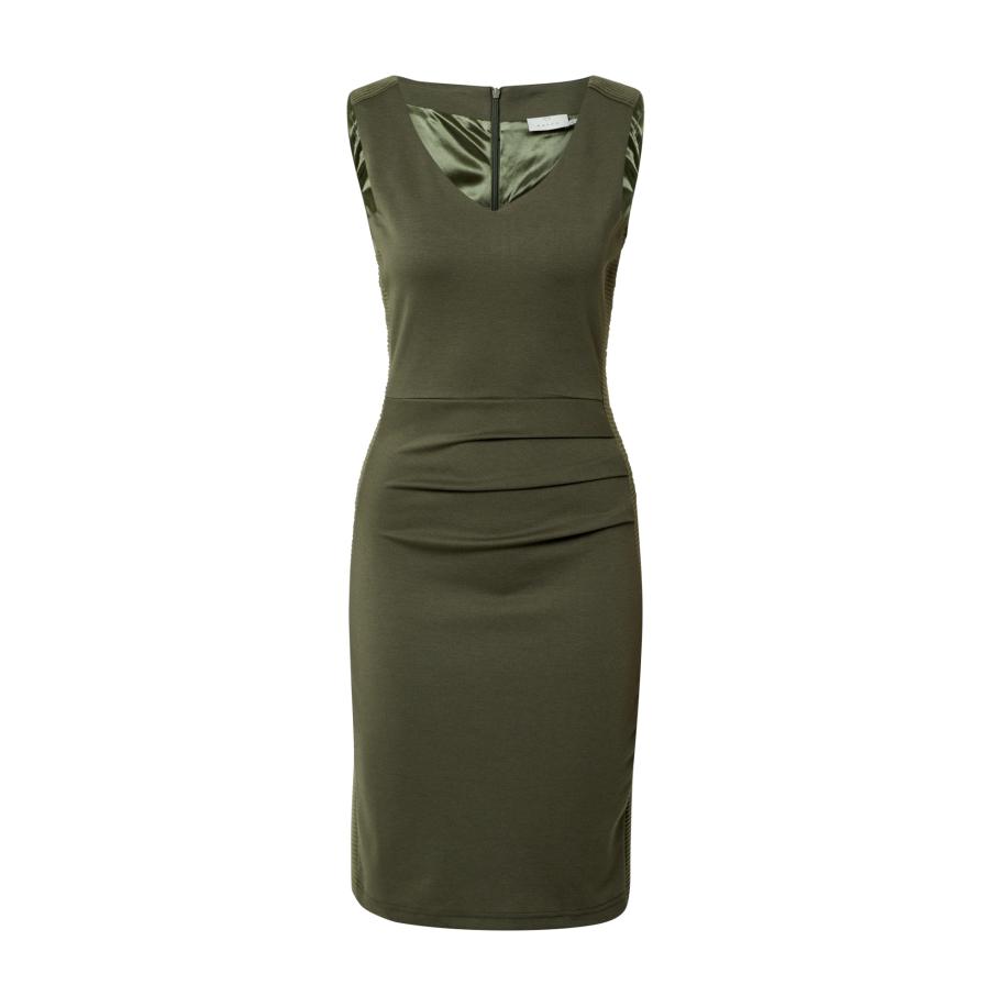 Kaffe Kaffe Kokerjurk Sara olijfgroen -