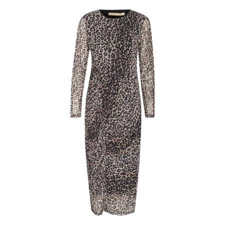 Culture CULTURE Jurk Attie Melida lichtbruin / zwart