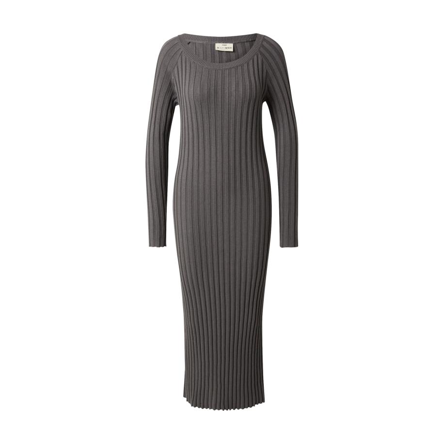 A LOT LESS A LOT LESS Gebreide jurk Carola antraciet -