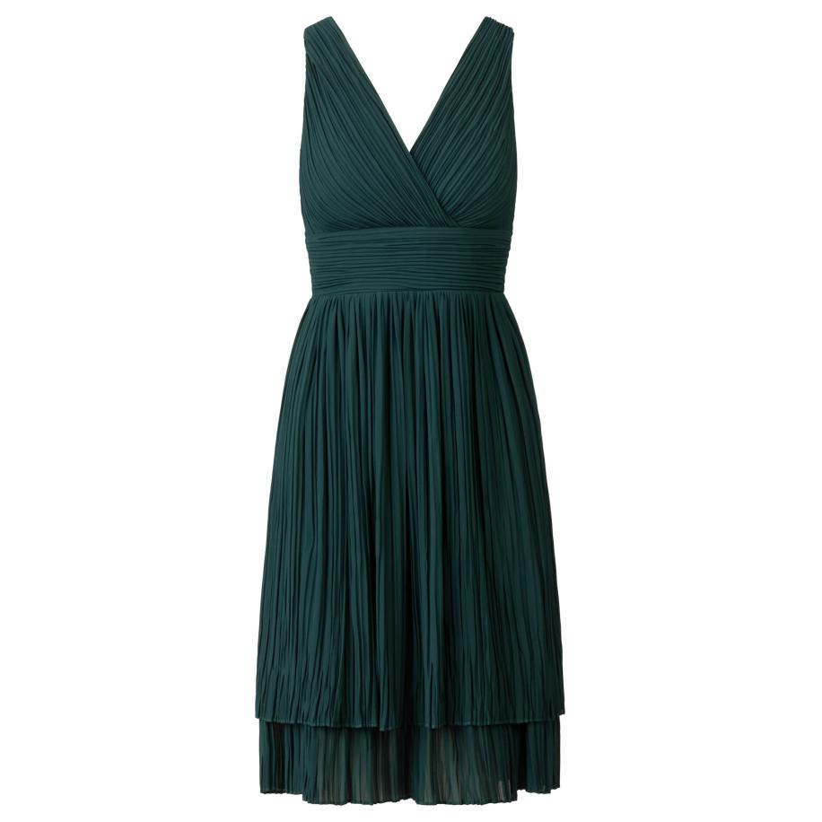 Kraimod Cocktailjurk donkergroen Groen