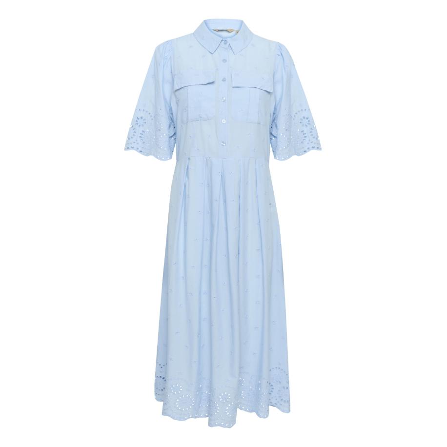 Culture CULTURE Jurk Reya hemelsblauw -