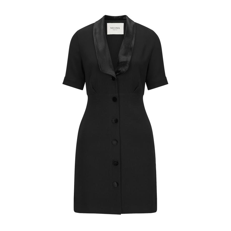 Nicowa Jurk Awinala zwart Zwart