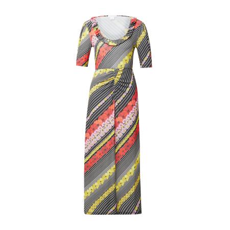 Warehouse Warehouse Jurk geel / lichtrood / zwart / wit