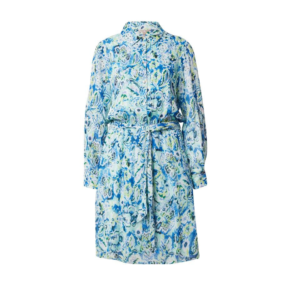 Esqualo Esqualo Blousejurk blauw / geel / groen / wit -