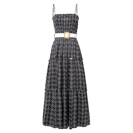 Influencer Influencer Jurk zwart / wit