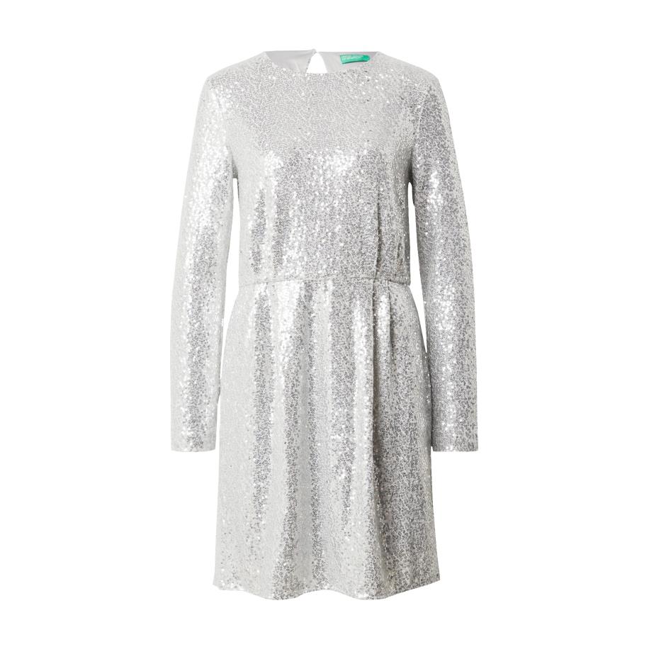 United Colors of Benetton UNITED COLORS OF BENETTON Cocktailjurk zilver -