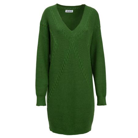 Influencer Influencer Gebreide jurk groen