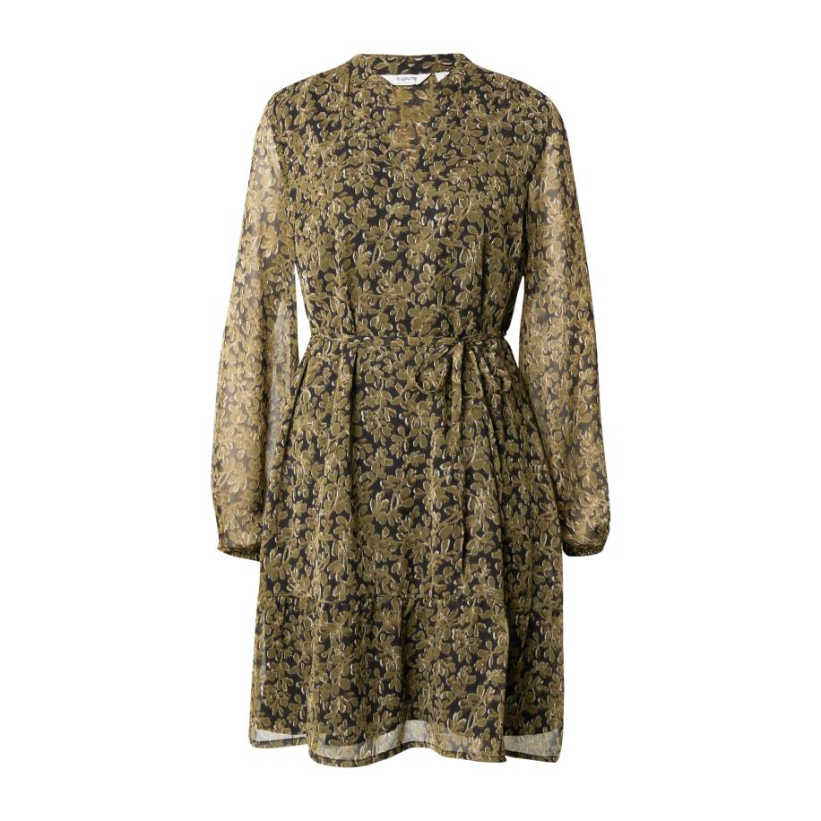 b.young b.young Jurk HIMA bruin / olijfgroen / zwart -