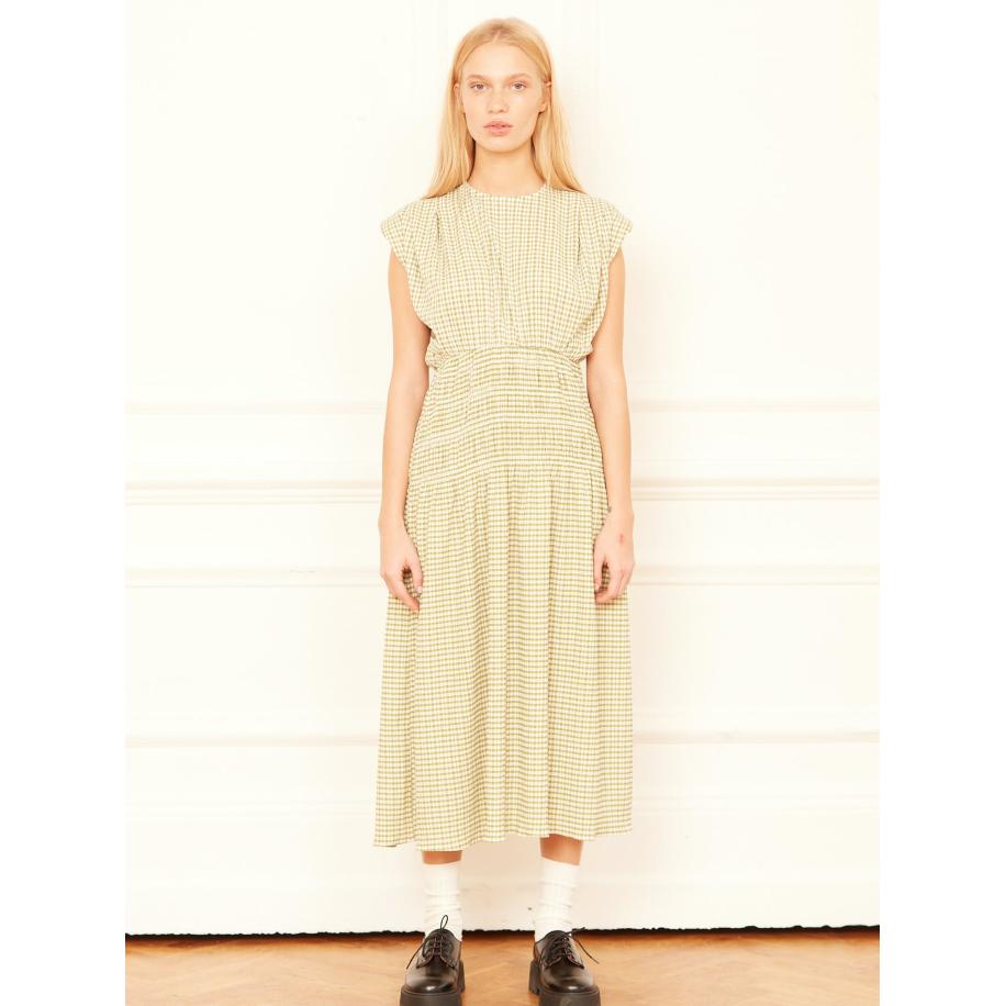 Aligne Aligne Jurk Desi kaki / wit -