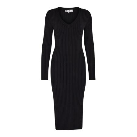 Desires DESIRES Gebreide jurk Robe Amabel zwart