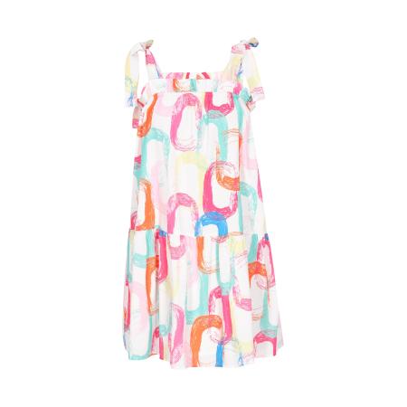 SANIKA SANIKA Jurk Fashion Look turquoise / geel / pink / wit