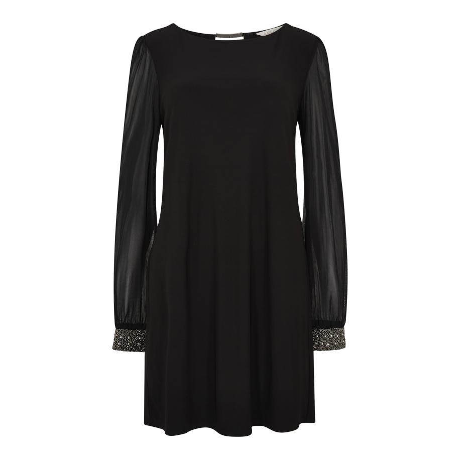 Apricot Apricot Cocktailjurk zwart -