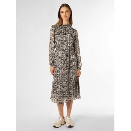 Marie Lund Marie Lund Jurk ecru / zwart