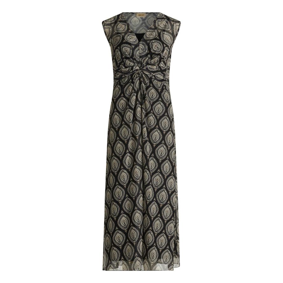 Cartoon Avondjurk zwart / wit Zwart