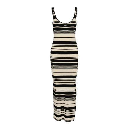 Gestuz Gestuz Gebreide jurk GZStela ecru / zwart / wit