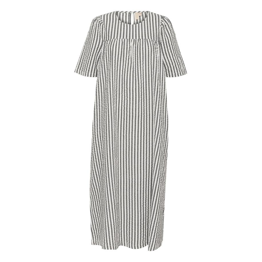 Culture CULTURE Jurk Kima black denim / wit -