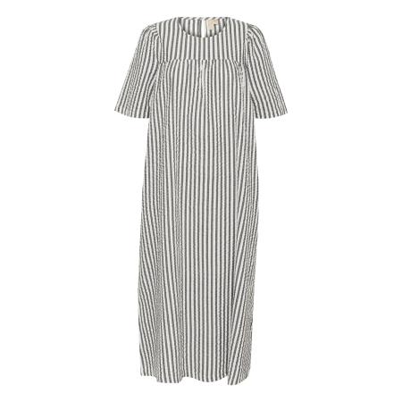 Culture CULTURE Jurk Kima black denim / wit