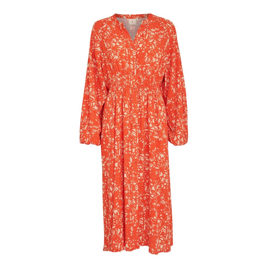 Peppercorn Jurk Millie ecru / kreeft Oranje