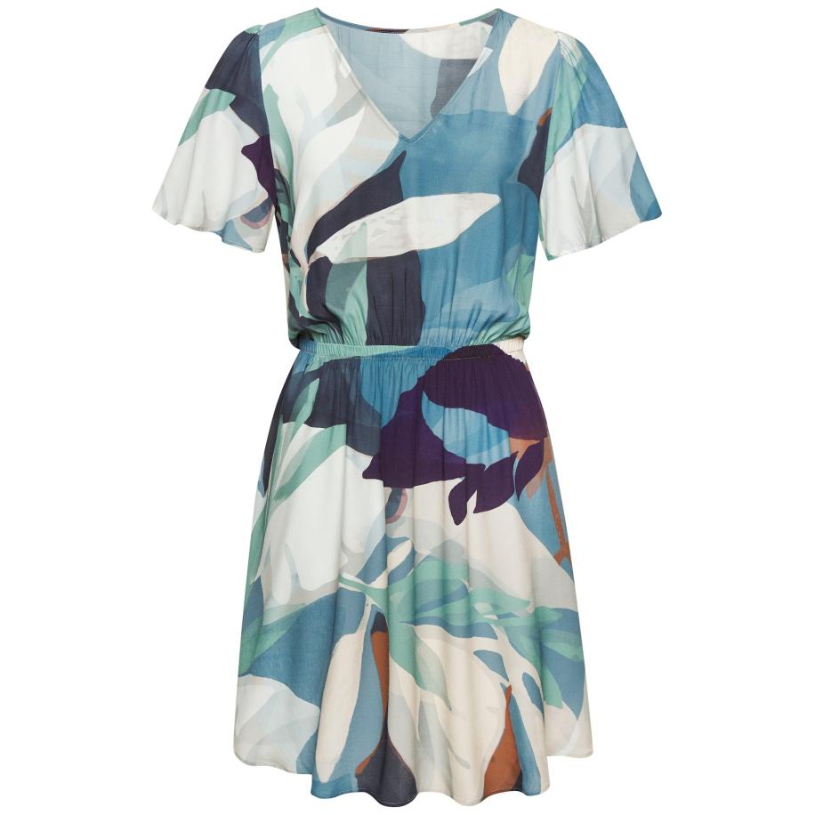 Lascana LASCANA Zomerjurk navy / turquoise / opaal / cognac -