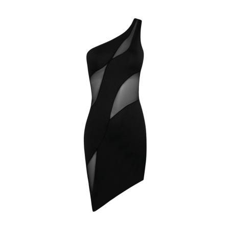 OW Collection Cocktailjurk Curve zwart