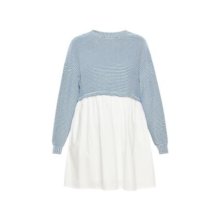 SANIKA SANIKA Jurk Fashion Look lichtblauw / zwart / wit