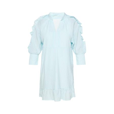 Usha usha BLUE LABEL Jurk Fashion Look lichtblauw / wit