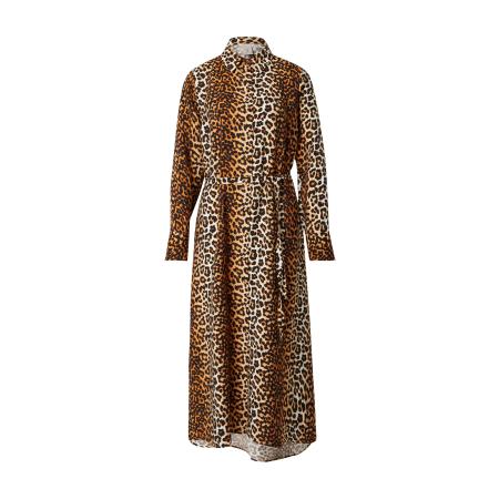 YAS Blousejurk YASKaya karamel / lichtoranje / zwart / wit